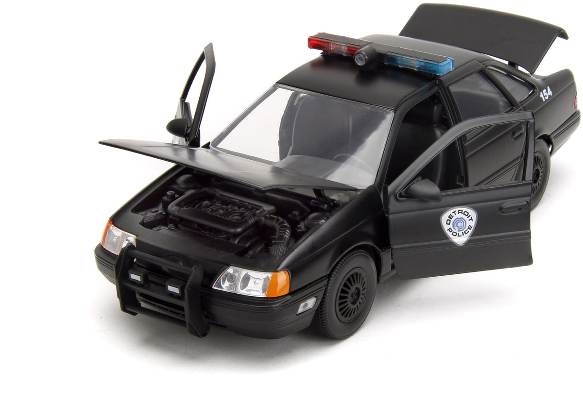 Ford Taurus Detroit Police RoboCop Zwart - Jada Toys 1:24