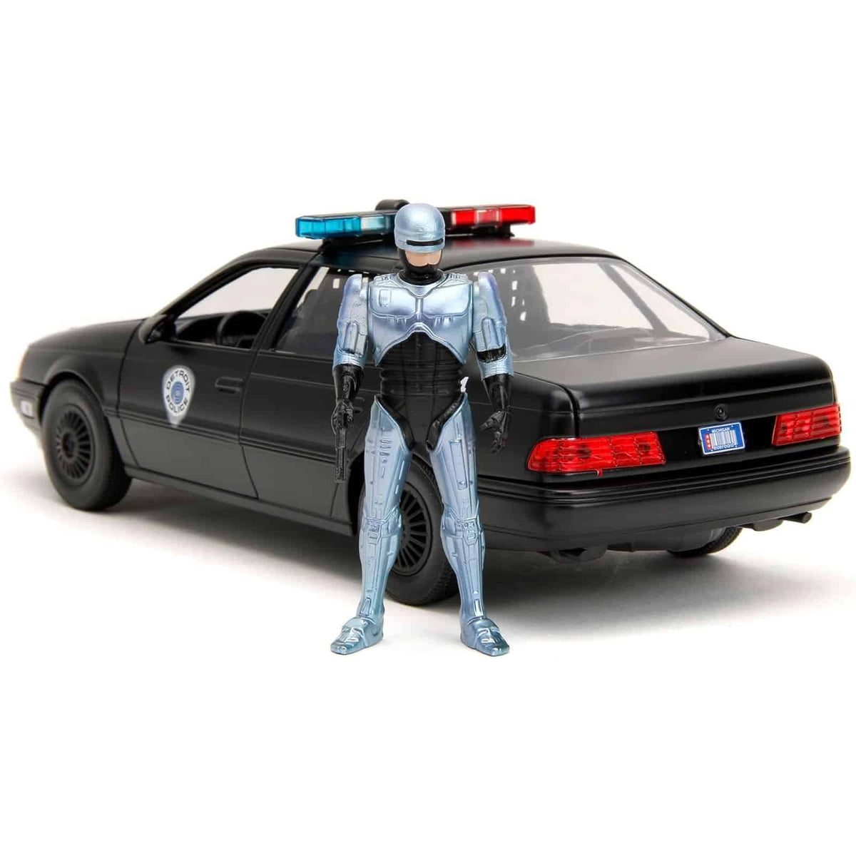 Ford Taurus Detroit Police RoboCop Zwart - Jada Toys 1:24