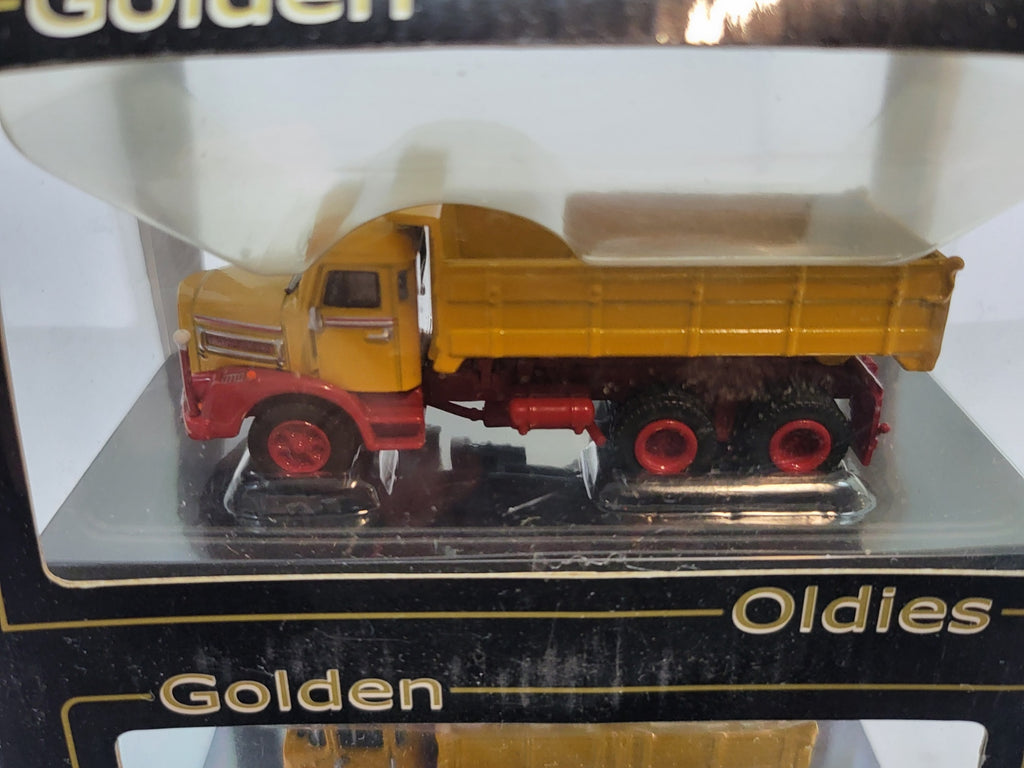 Golden Oldies Krupp Henschel ÖAF Vrachtwagenset Geel - Schaal 1:87
