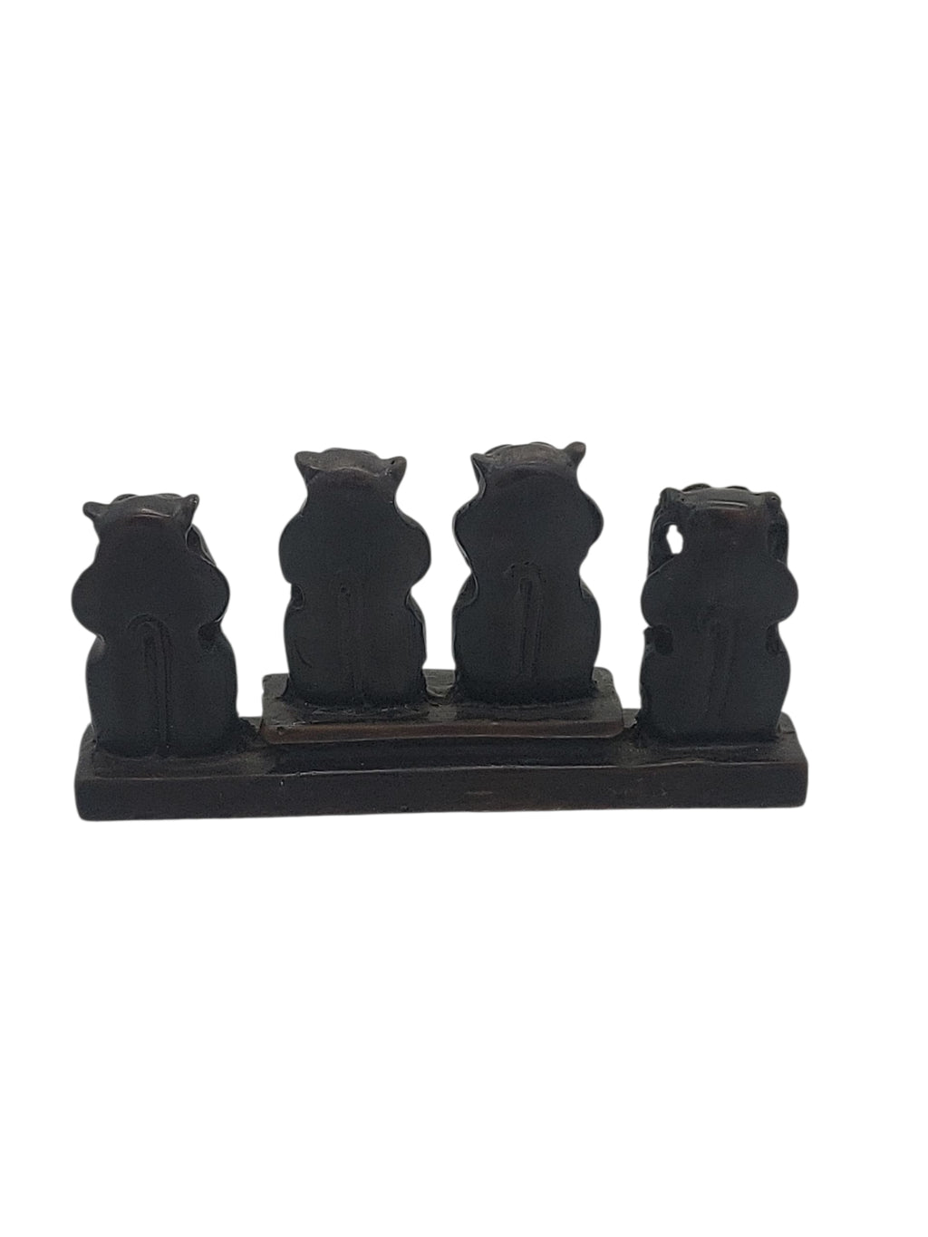 Apenbeeldje Horen Geen Kwaad Zwijgen Zien - Resin 14cm
