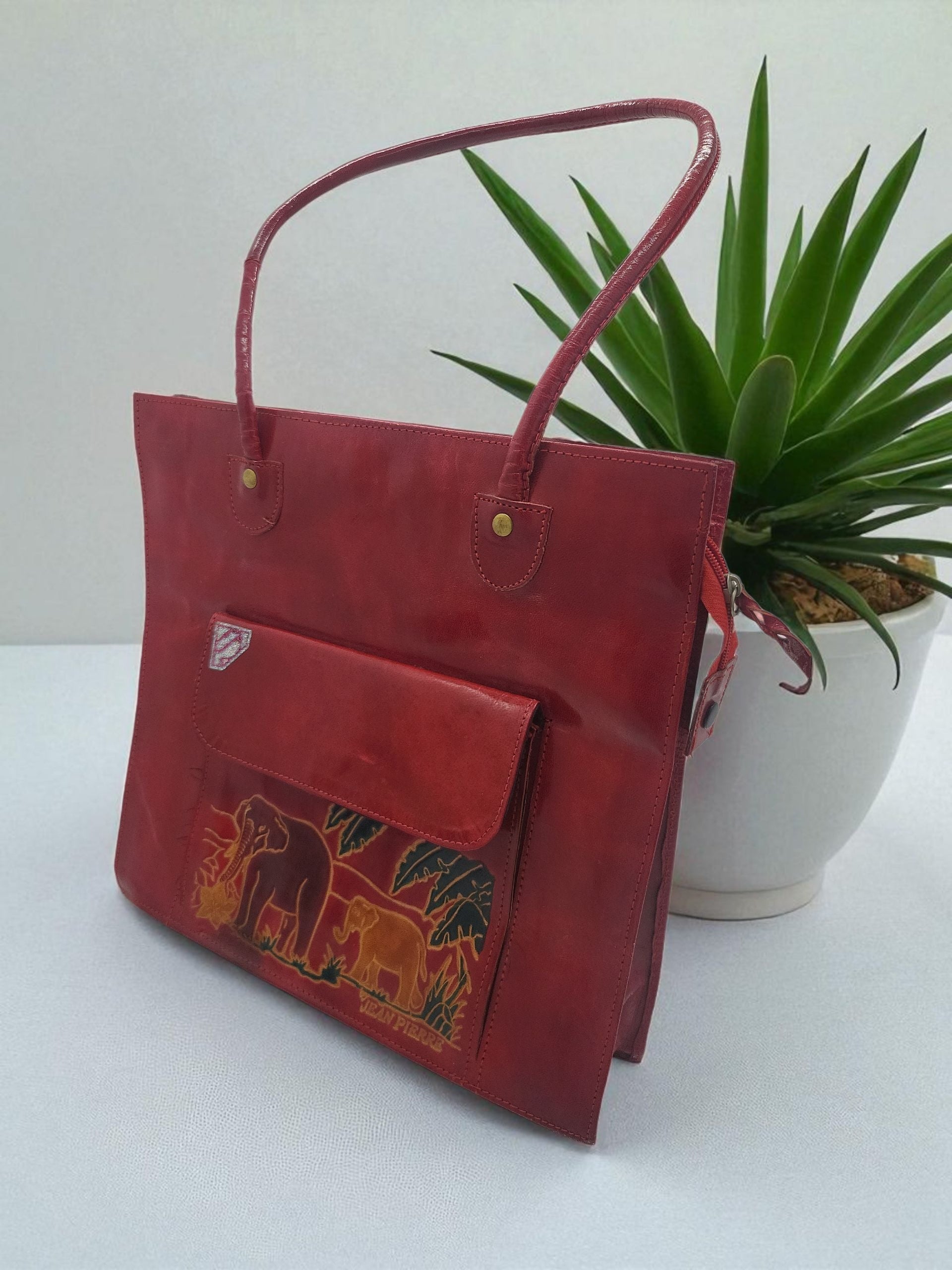 Dames Handtas met Olifanten print