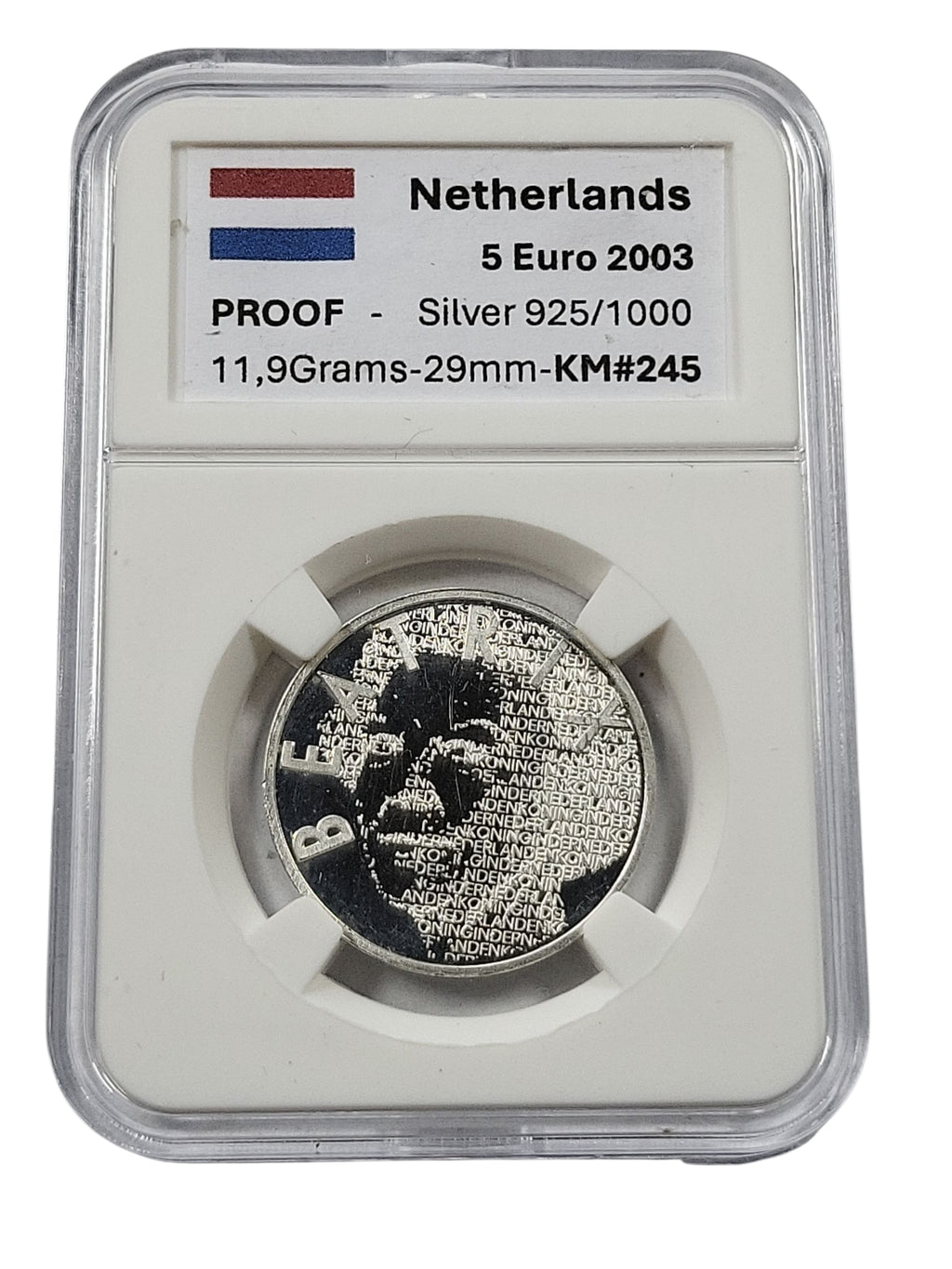 2003 - Nederland 5 Euro - Vincent van Gogh - Proof Zilver