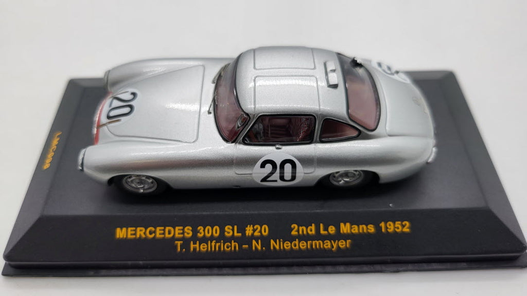IXO Mercedes-Benz 300 SL #20 Vleugeldeur Le Mans 1952 - Schaal 1:43