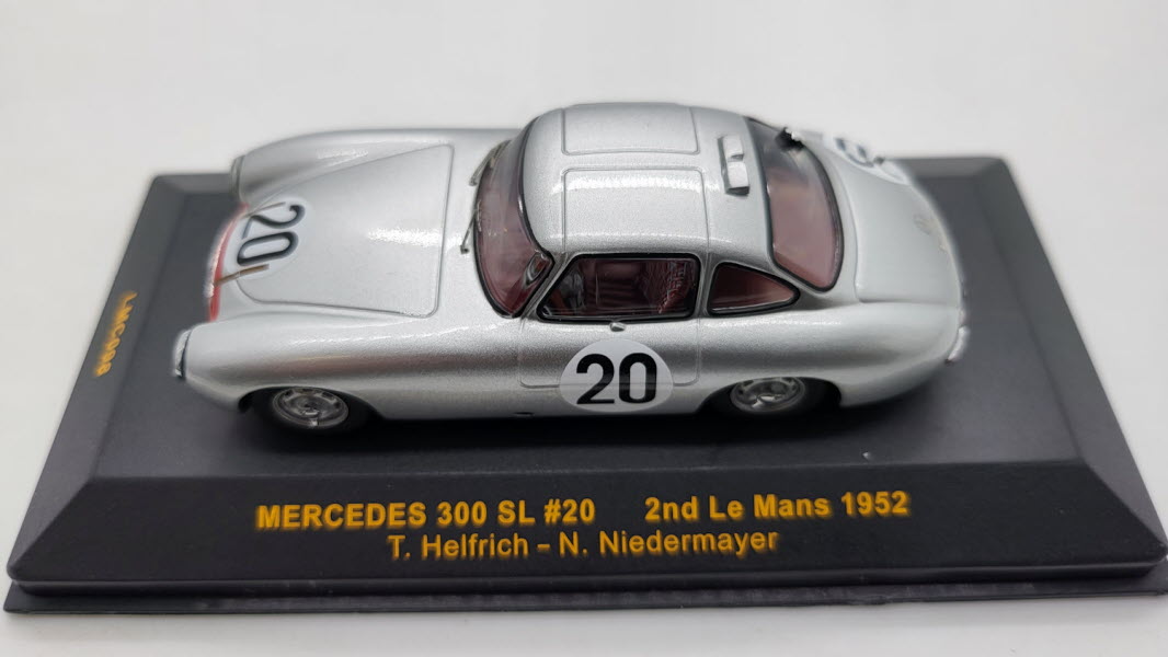IXO Mercedes-Benz 300 SL #20 Vleugeldeur Le Mans 1952 - Schaal 1:43