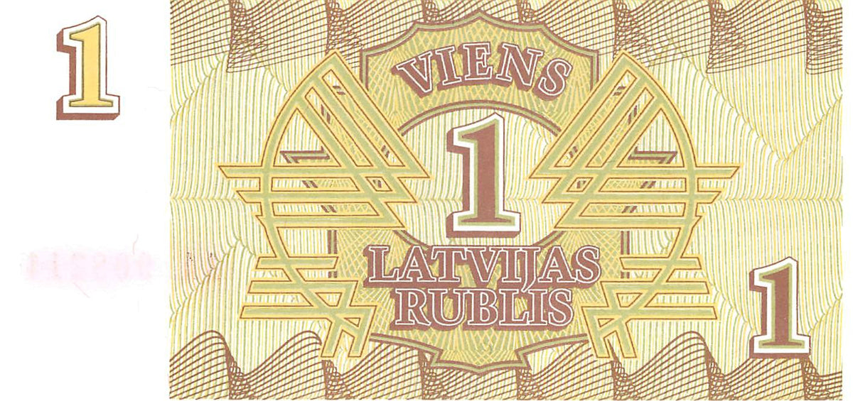 P-035a Letland 1 Latvian Rublis 1992 Unc