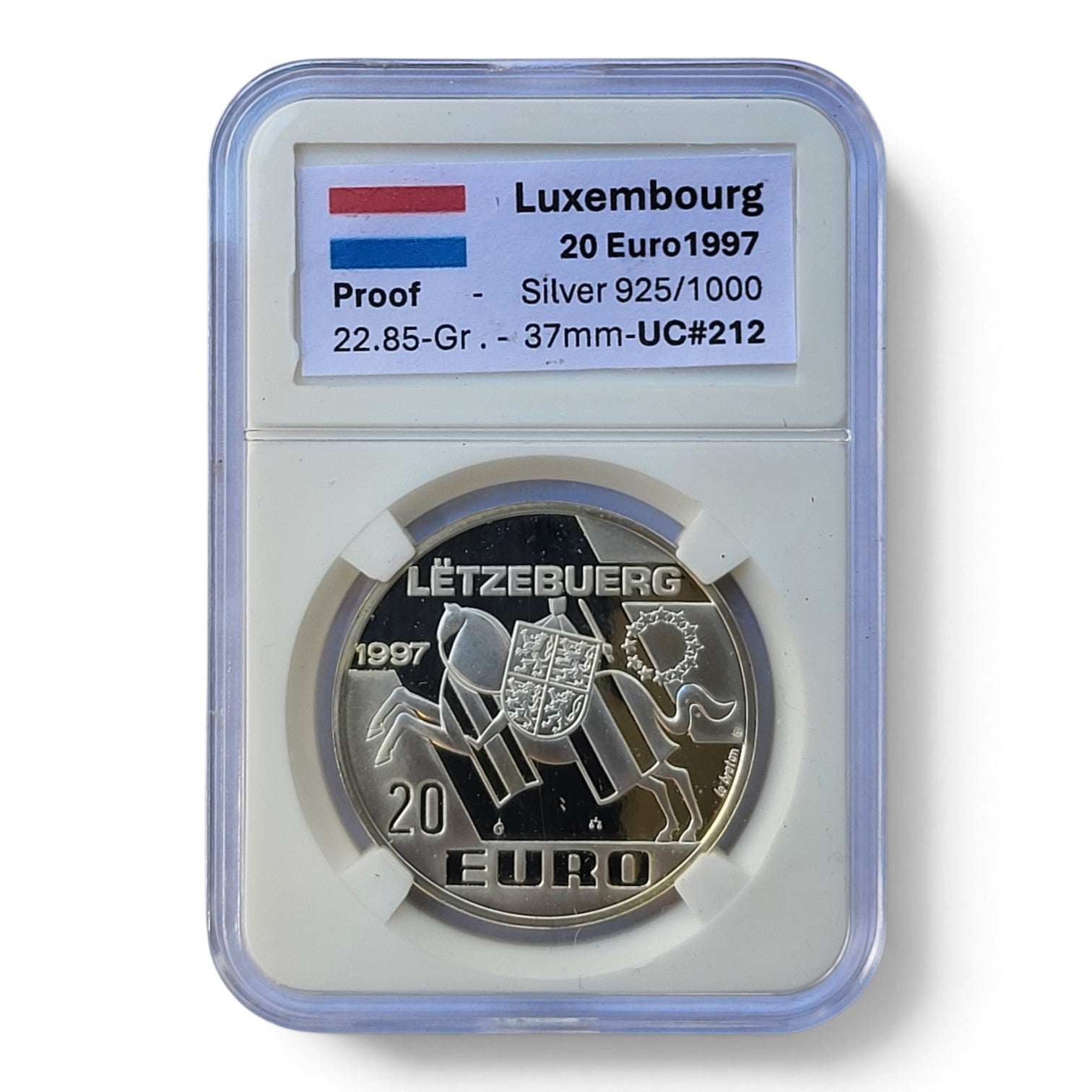 1997 - Luxemburg 20 ECU - Michel Lentz - Zilver - Proof