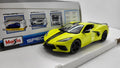 Maisto Chevrolet Corvette Stingray Coupe Z51 Geel 2020 - Schaal 1:24
