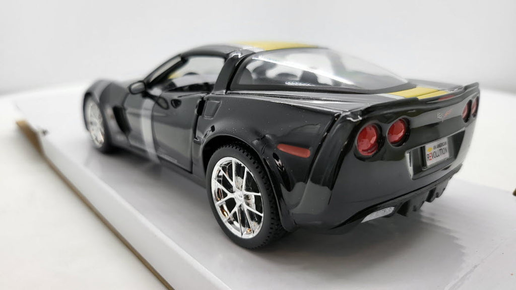 Maisto Chevrolet Corvette Z06 GT1 Commemorative Edition Zwart/Geel 2009 - Schaal 1:24