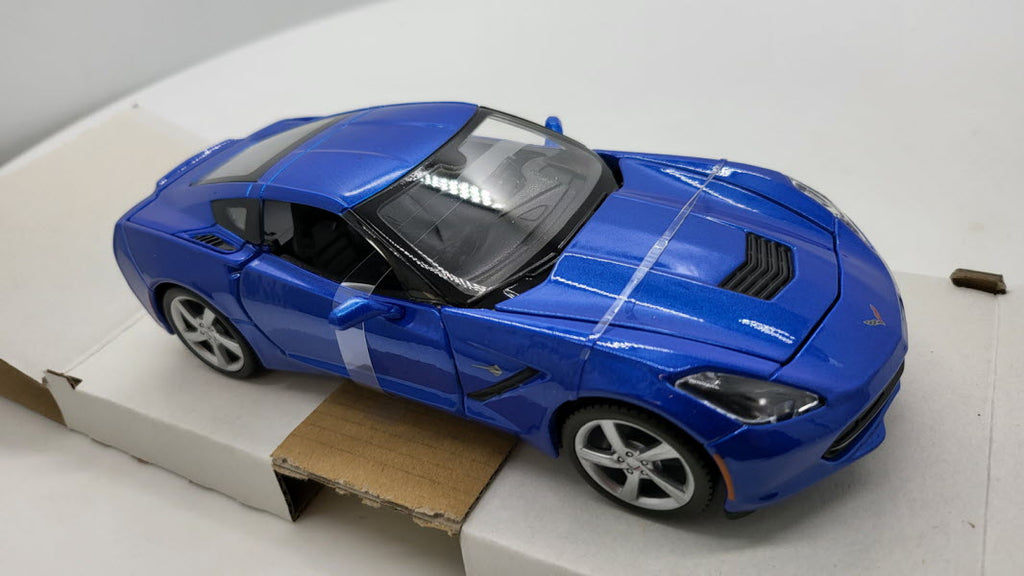 Maisto Chevrolet Corvette Stingray Blauw 2014 - Schaal 1:24
