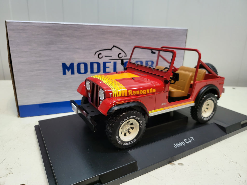MCG: Jeep CJ-7 Renegade Rood (1980) - Schaal 1:18