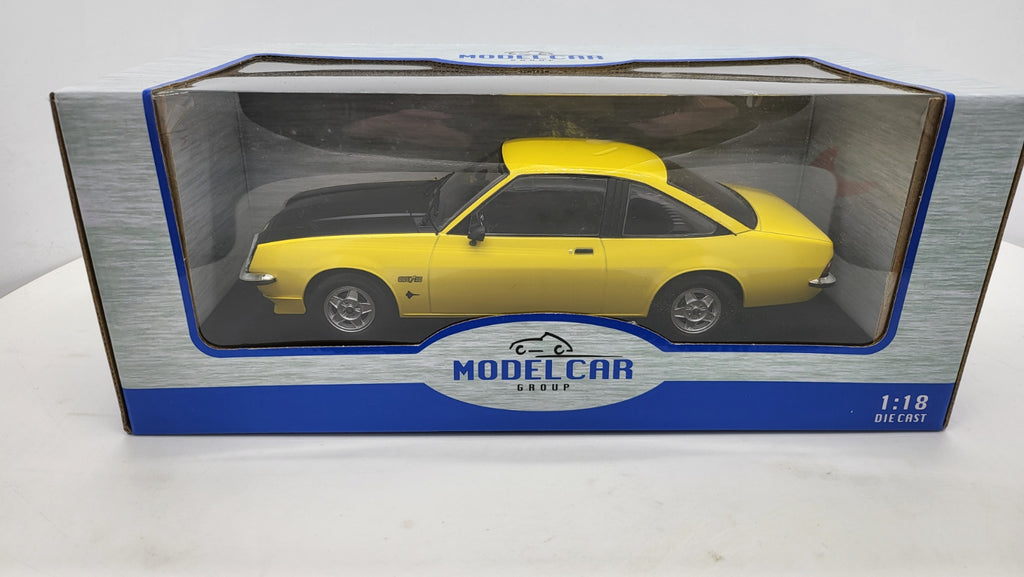 MCG: Opel Manta B GT/E Geel (1975) - Schaal 1:18