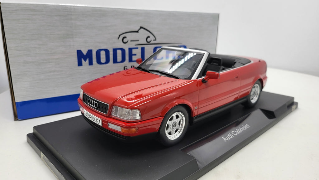 Audi Cabriolet Rood 1991 MCG 1:18