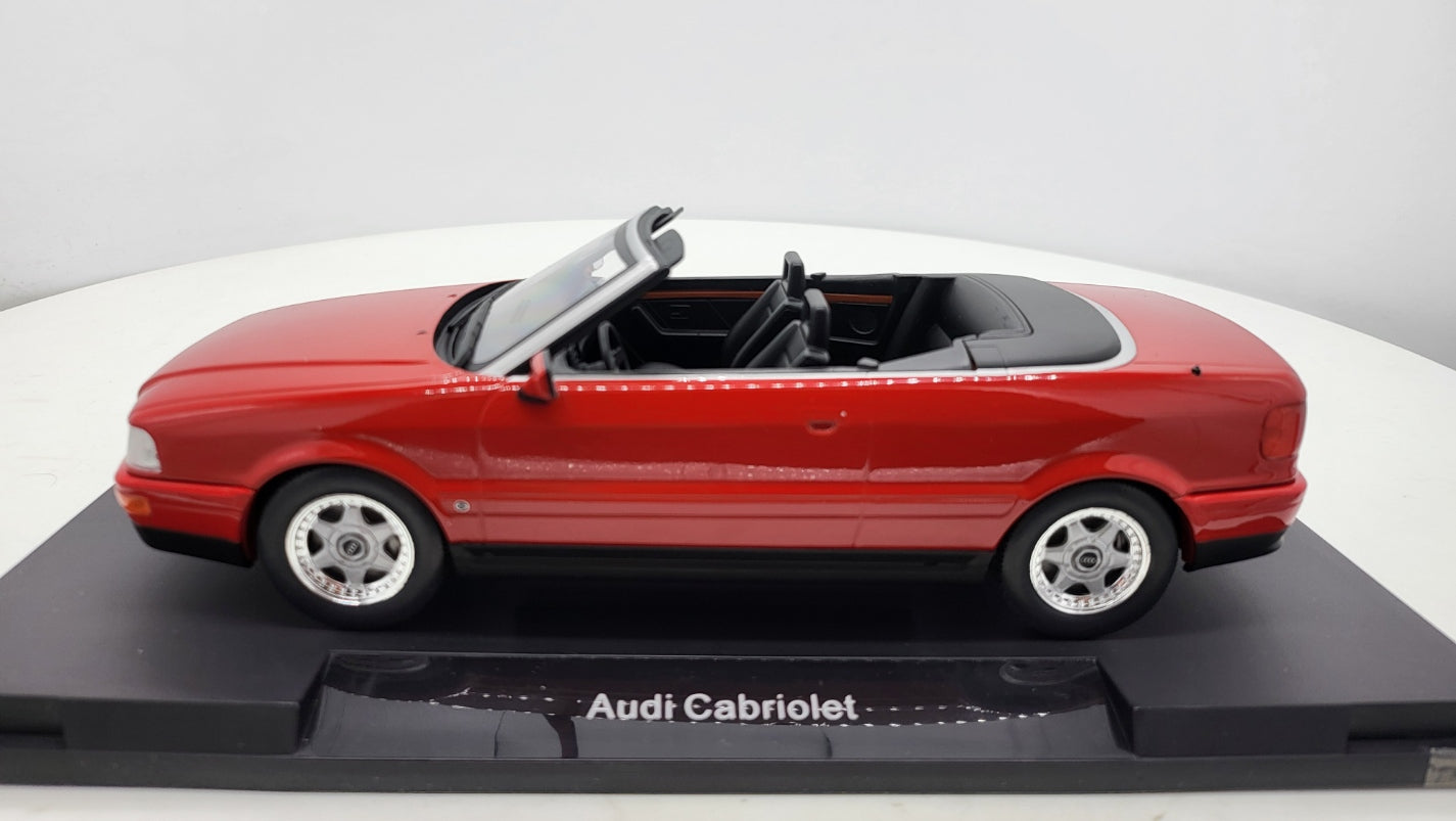 Audi Cabriolet Rood 1991 MCG 1:18