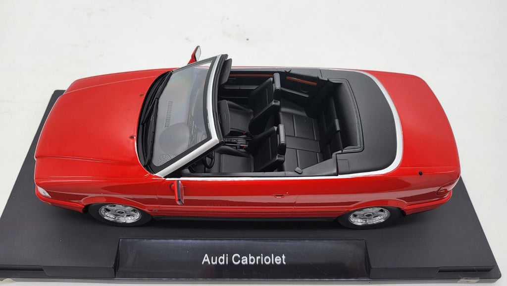 Audi Cabriolet Rood 1991 MCG 1:18