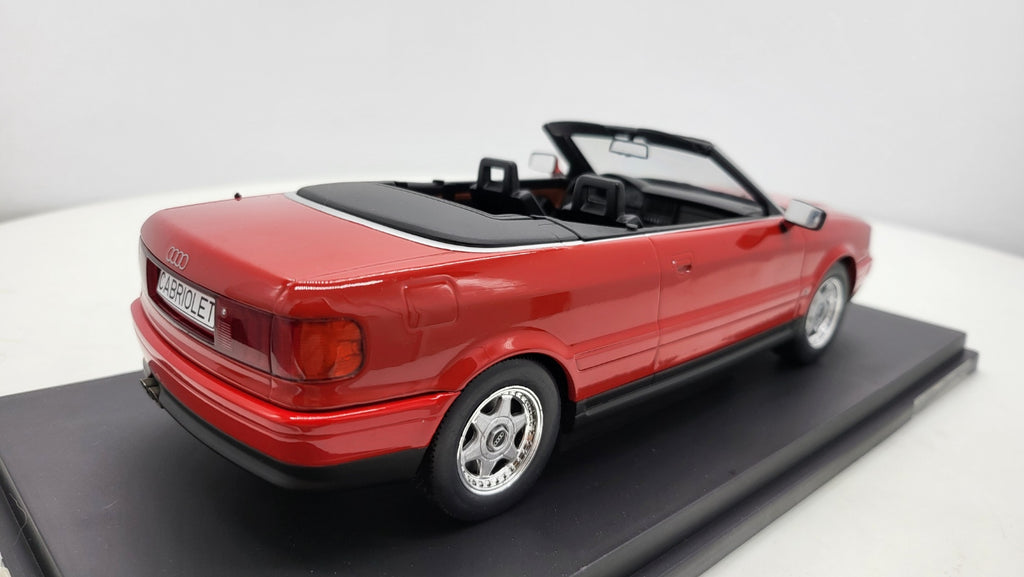 Audi Cabriolet Rood 1991 MCG 1:18