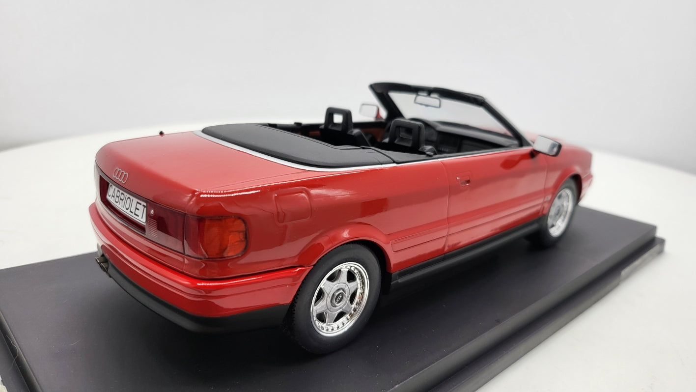Audi Cabriolet Rood 1991 MCG 1:18