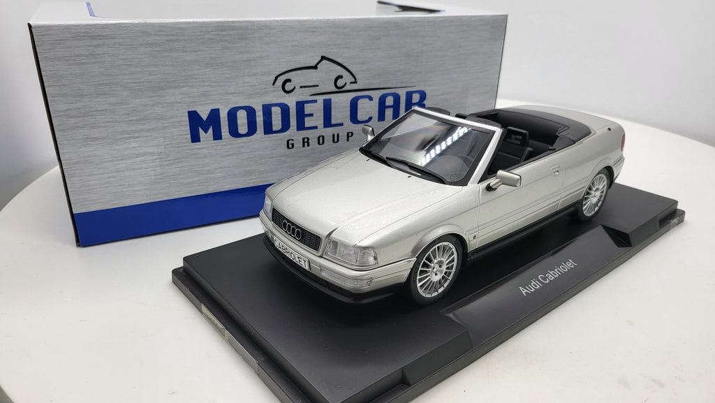 Audi Cabriolet Zilver 1991 MCG 1:18