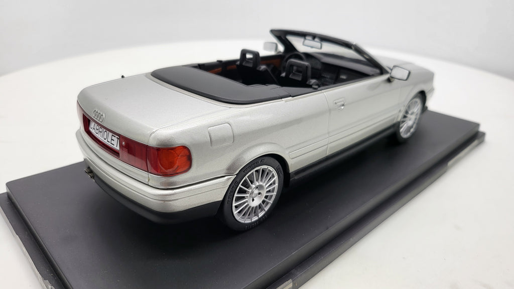 Audi Cabriolet Zilver 1991 MCG 1:18