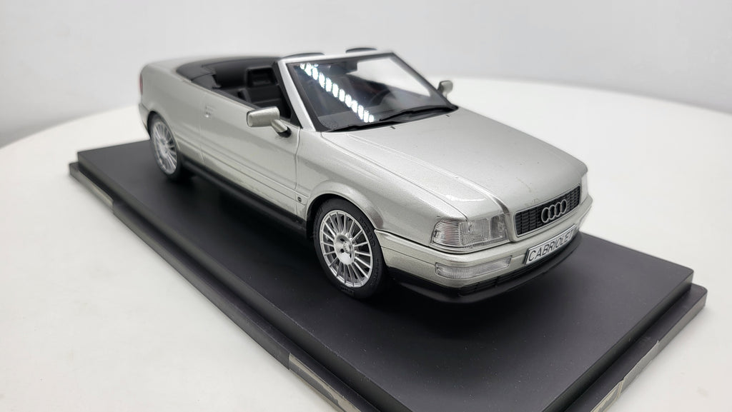Audi Cabriolet Zilver 1991 MCG 1:18