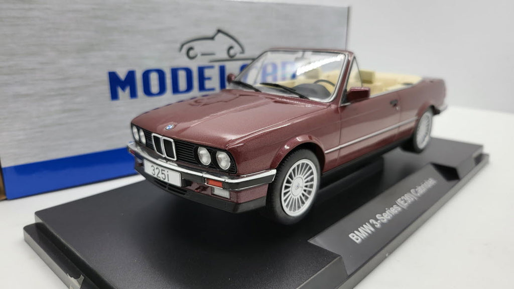 BMW 325i E30 Cabriolet 1985 bruin metallic – MCG 1:18