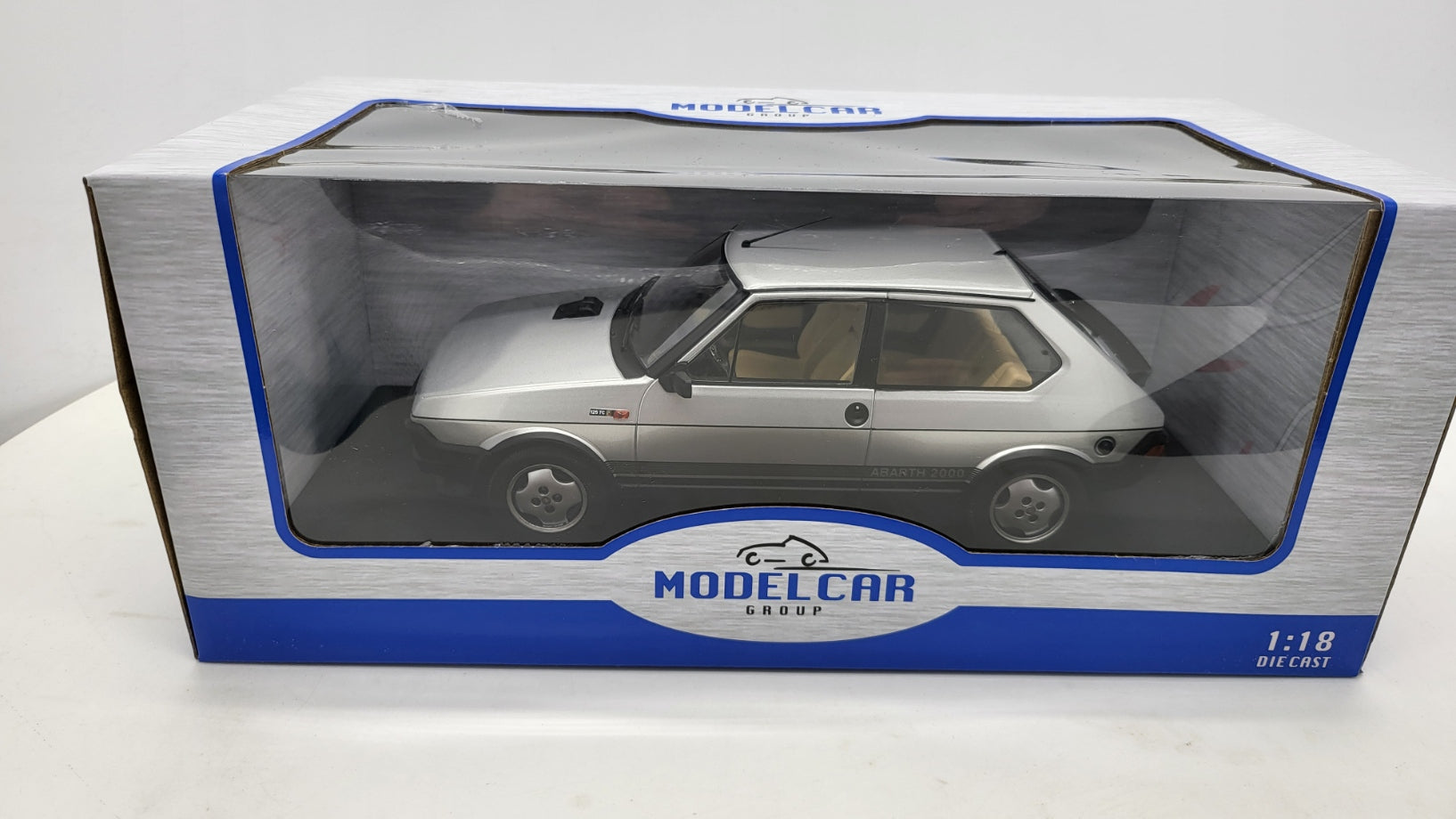 MCG: Fiat Ritmo TC 125 Abarth Zilver - Schaal 1:18