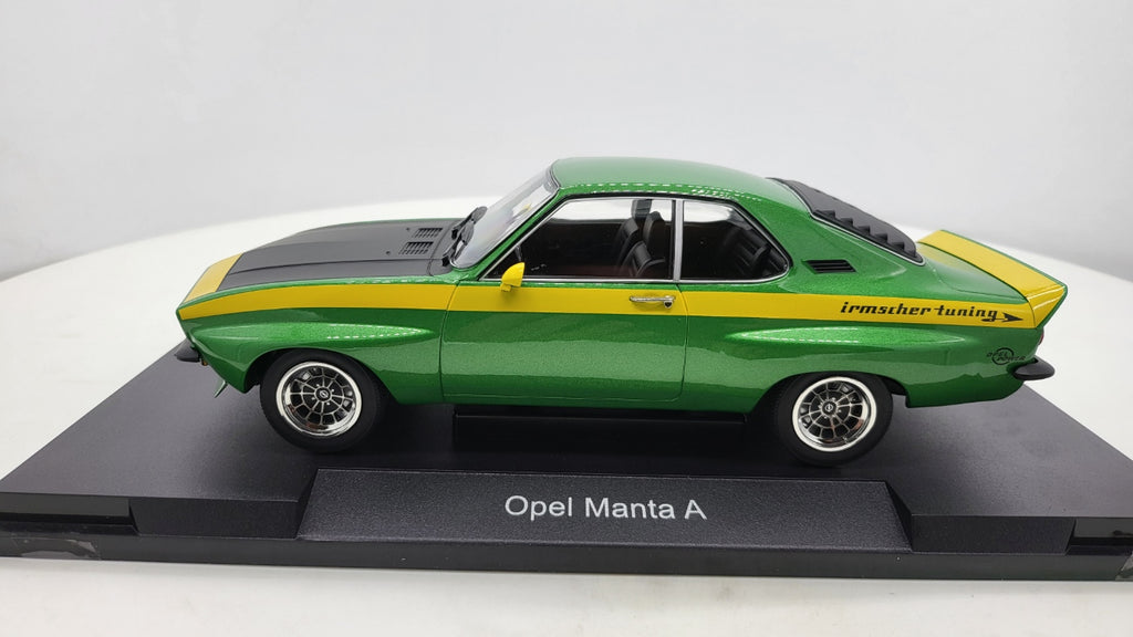 MCG: Opel Manta A Irmscher Groen/Geel (1974) - Schaal 1:18
