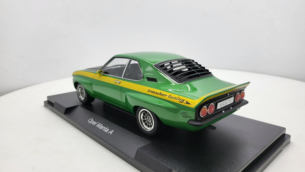 MCG: Opel Manta A Irmscher Groen/Geel (1974) - Schaal 1:18