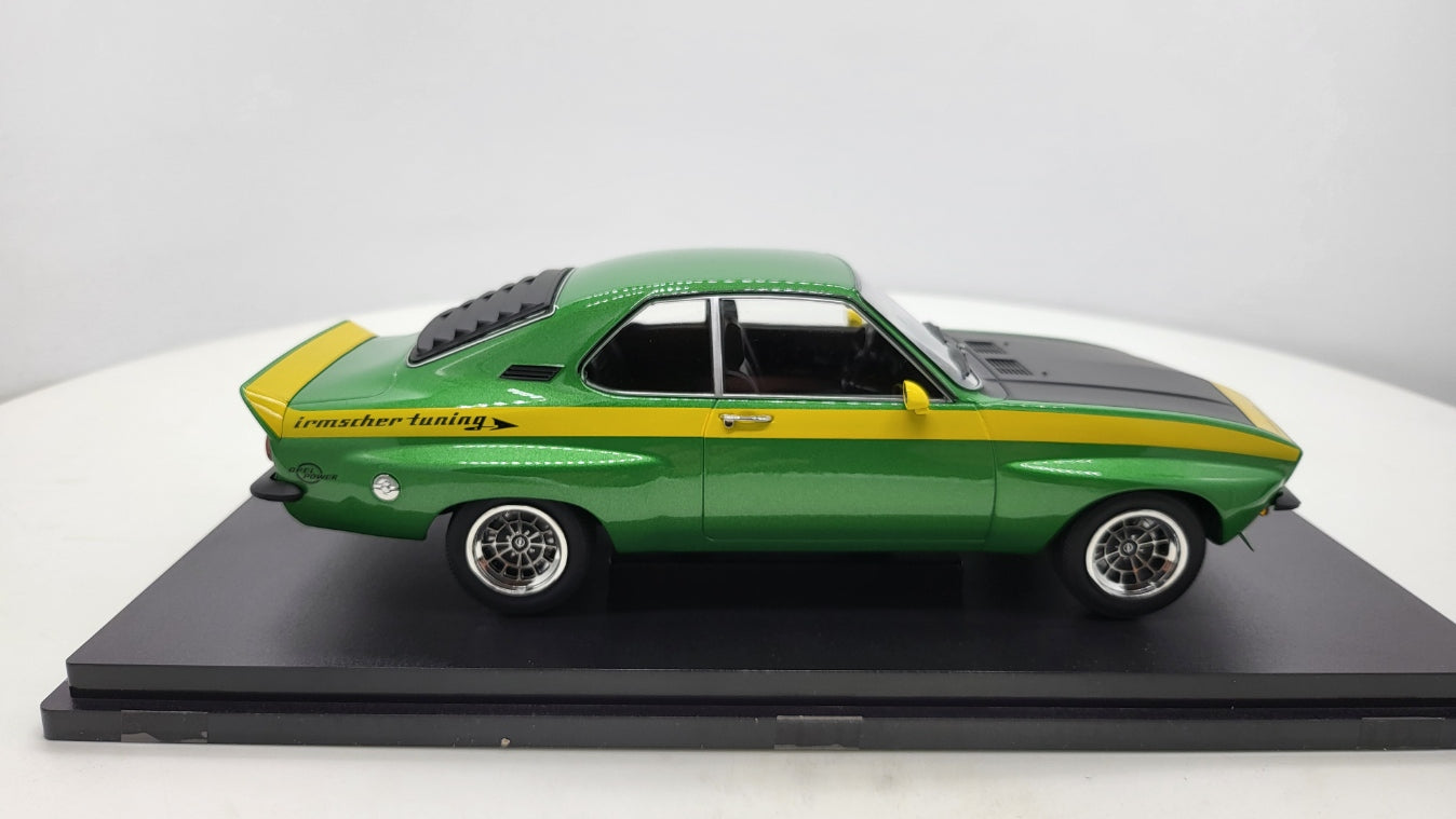 MCG: Opel Manta A Irmscher Groen/Geel (1974) - Schaal 1:18
