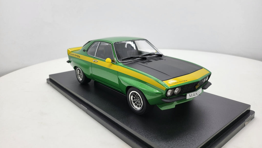 MCG: Opel Manta A Irmscher Groen/Geel (1974) - Schaal 1:18