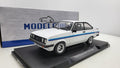 MCG: Ford Escort MK II RS 2000 Wit/Blauw (1977) - Schaal 1:18