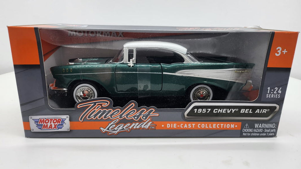 MotorMax Chevrolet Bel Air 1957 – groen – 1:24