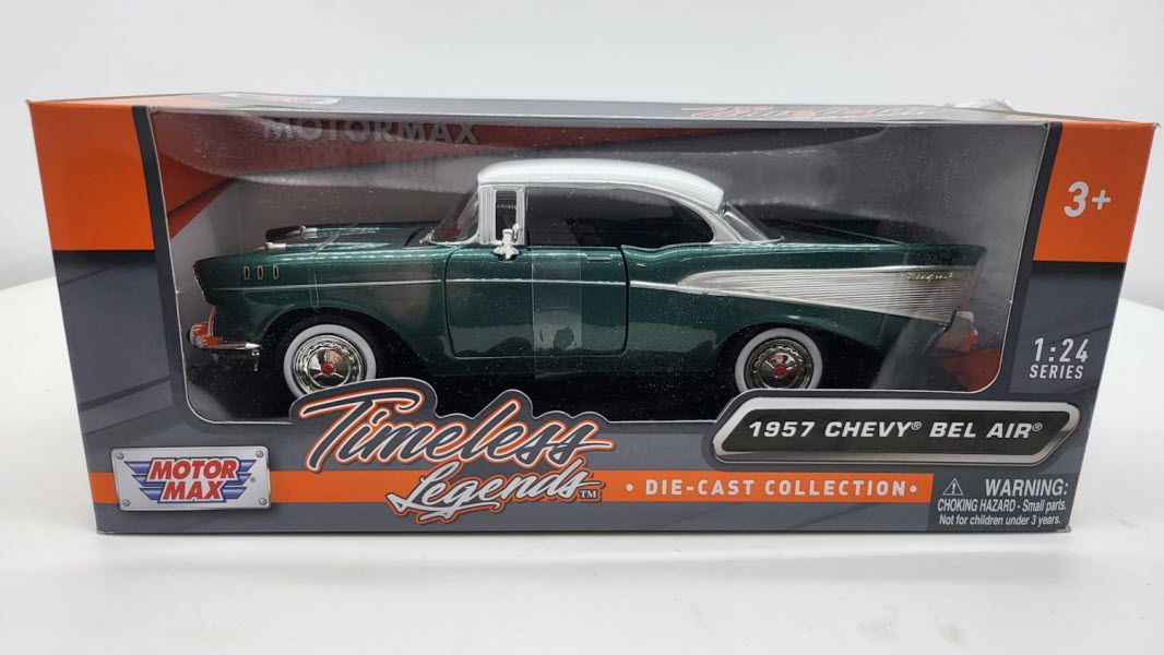 MotorMax Chevrolet Bel Air 1957 – groen – 1:24