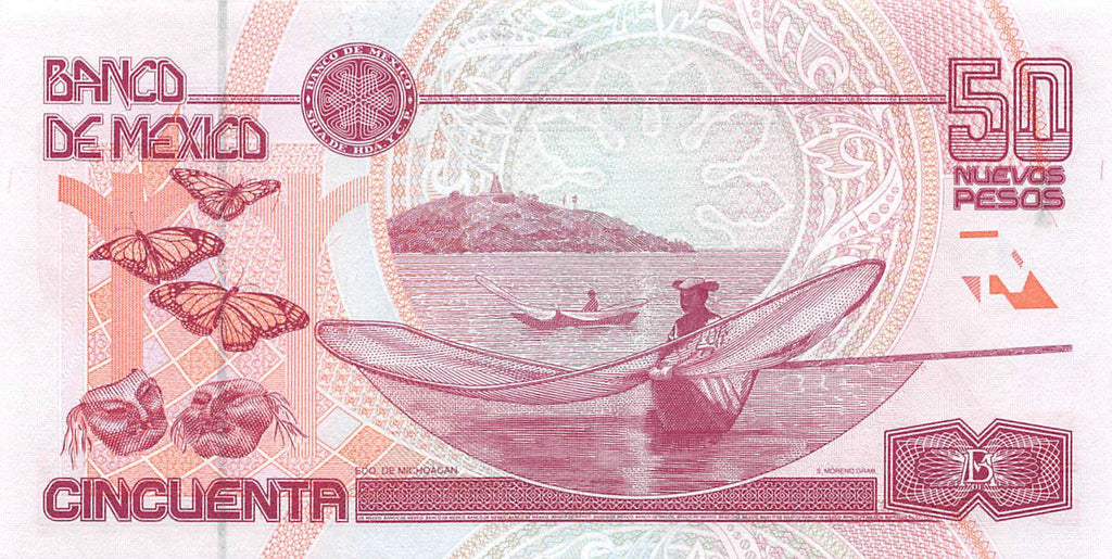 P-101a Mexico 50 Nuevos Pesos 1992 Xf