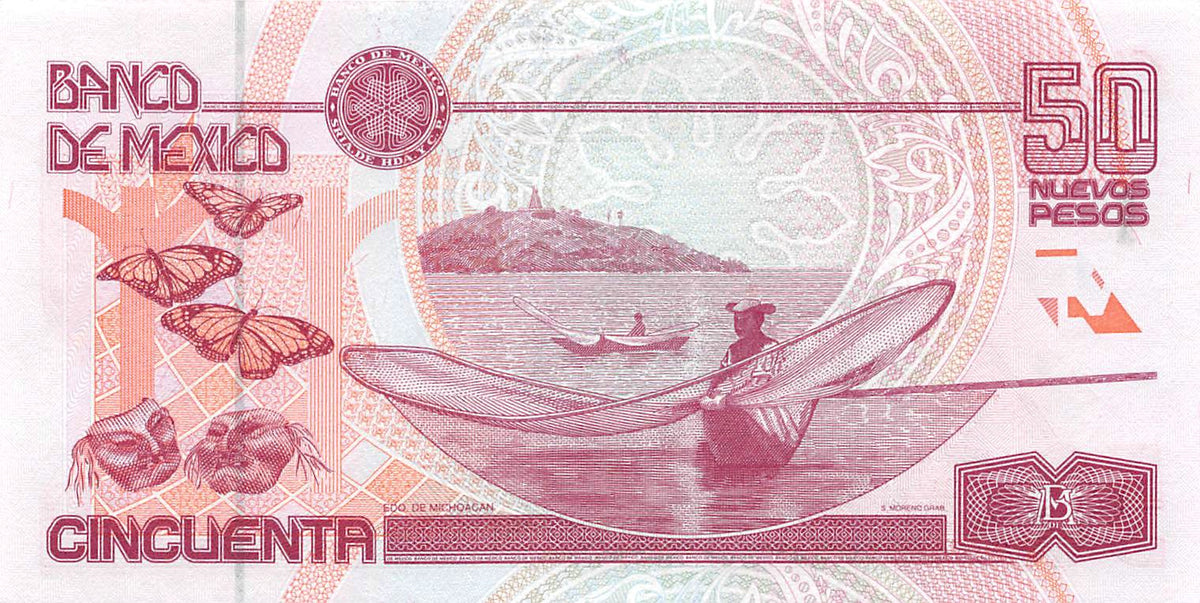 P-101a Mexico 50 Nuevos Pesos 1992 Xf
