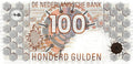 P-101a.3 Nederland 100 Gulden 1992 Unc Donkerbruine barcode - kleine ©