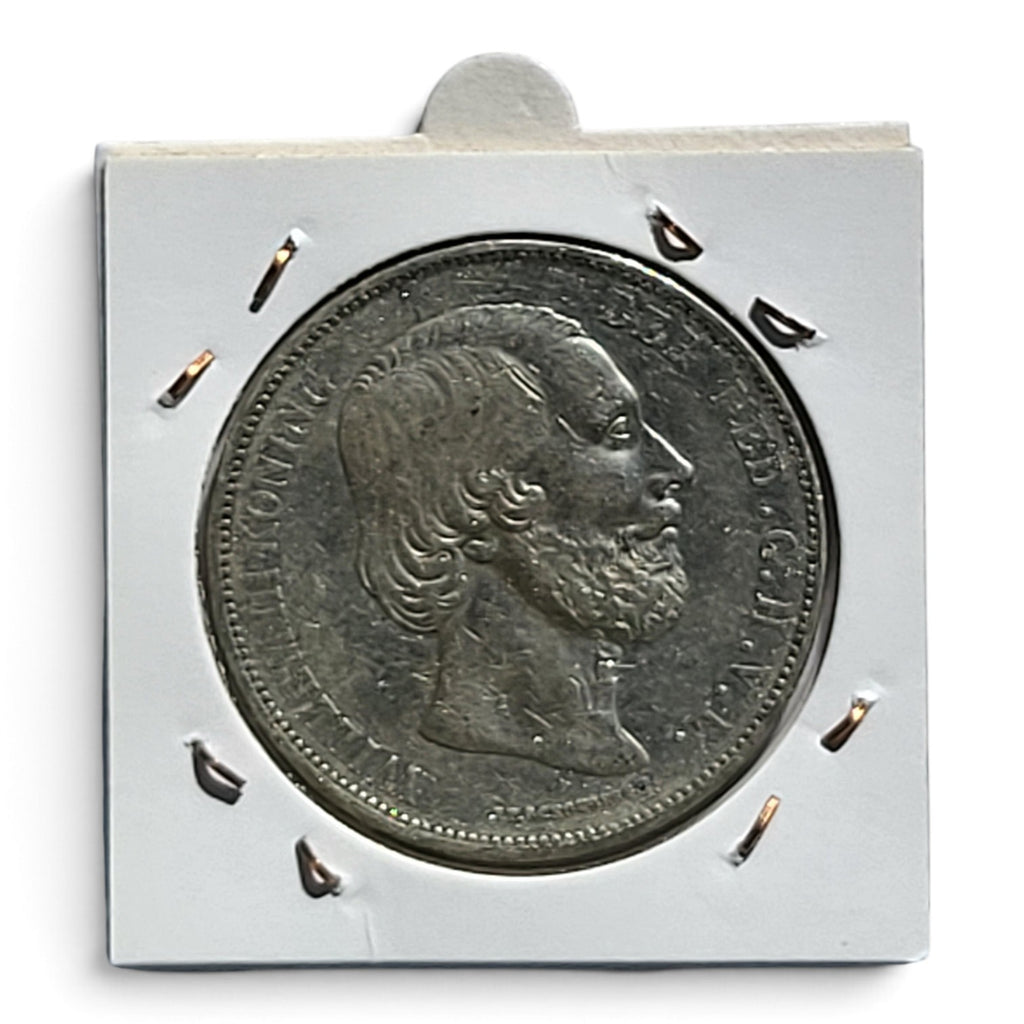 1872 - Nederland 2½ Gulden - Willem III - Zilver - VF
