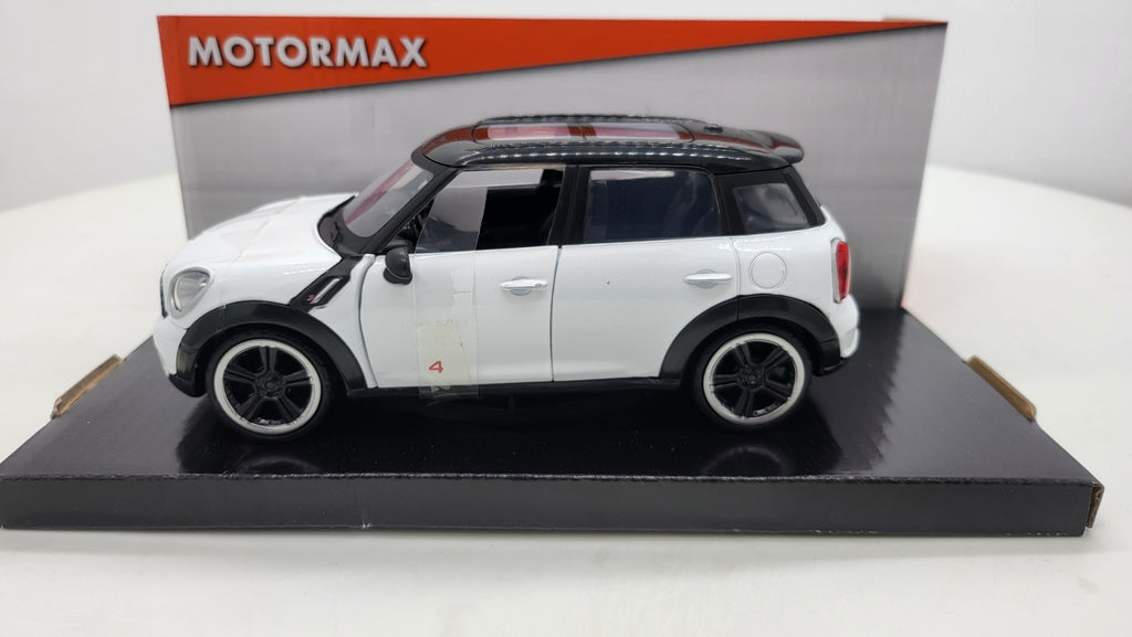 Mini Cooper S Countryman Wit/Zwart - MotorMax 1:24