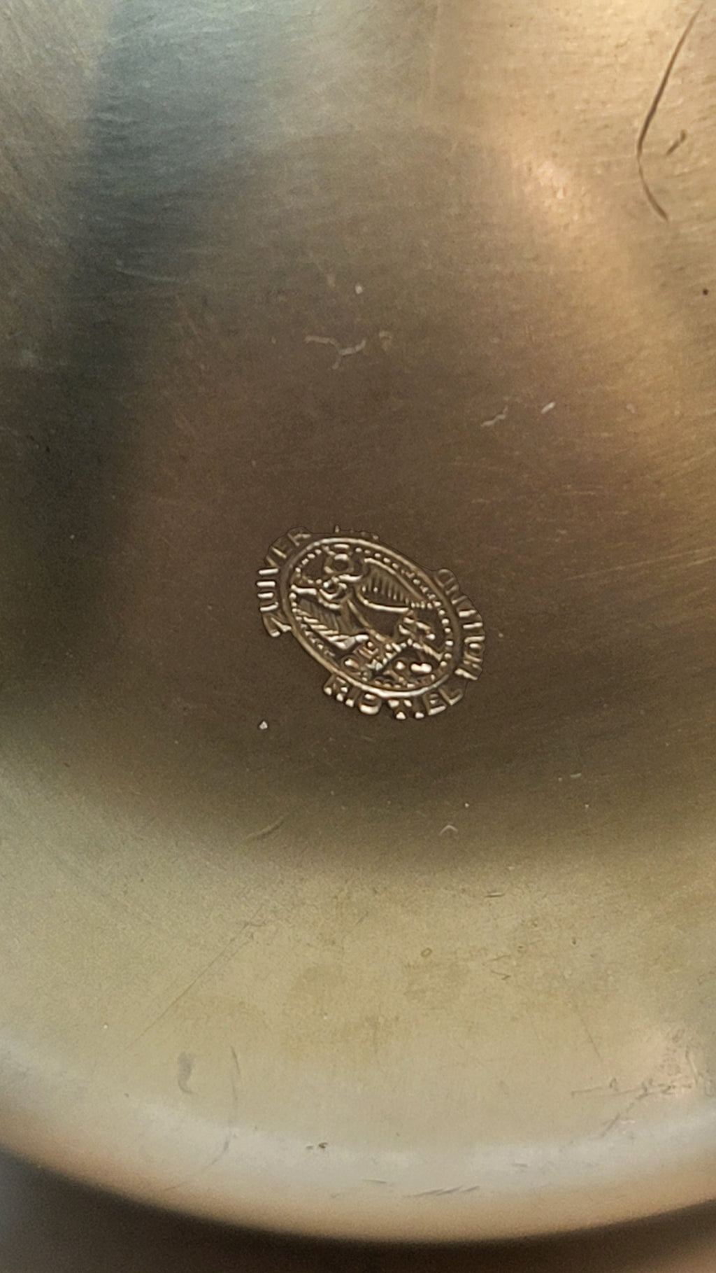 Tinnen kraantjeskan 38 cm hoog