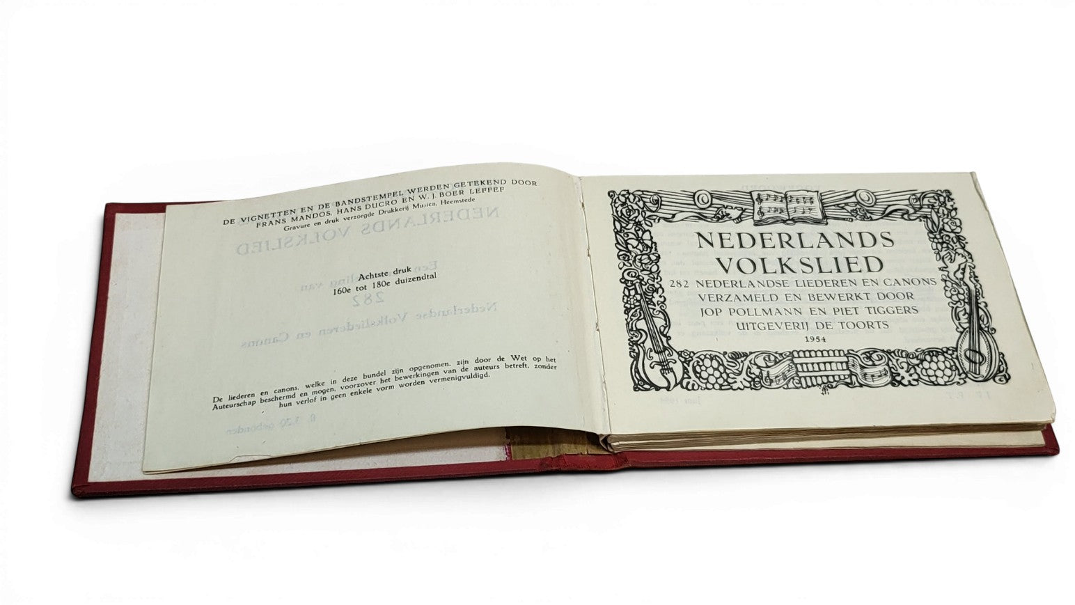 Nederlands Volkslied Boekje uit 1954