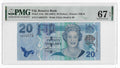 P-112a Fiji Islands 20 Dollars 2007 Unc PMG 67 EPQ