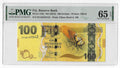 P-119a Fiji Islands 100 Dollars 2012 Unc PMG 65 EPQ