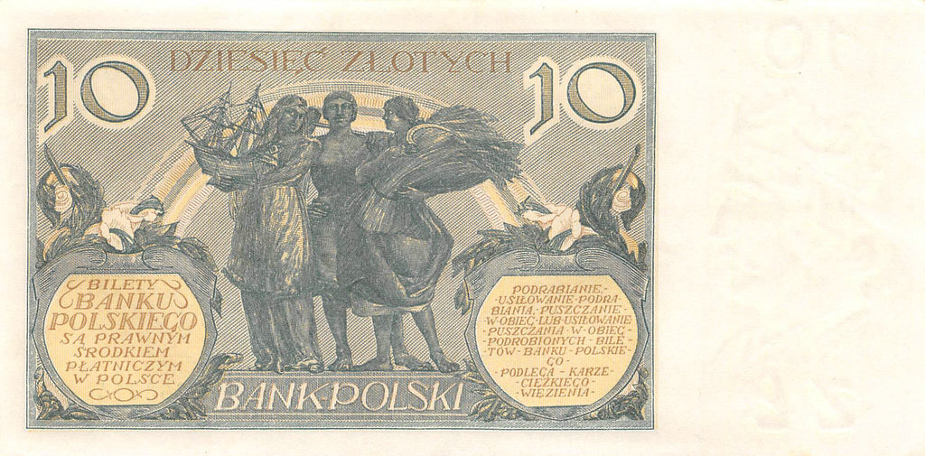 P-069 Polen 10 Zloty 1929 Unc