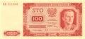 P-139f Polen 100 Zlotych 1948 Unc