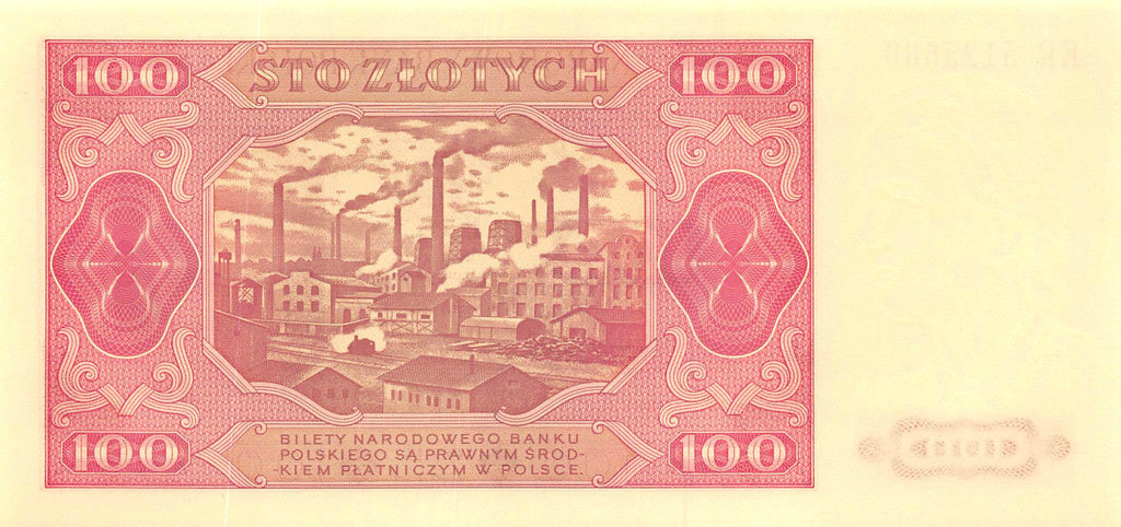 P-139f Polen 100 Zlotych 1948 Unc