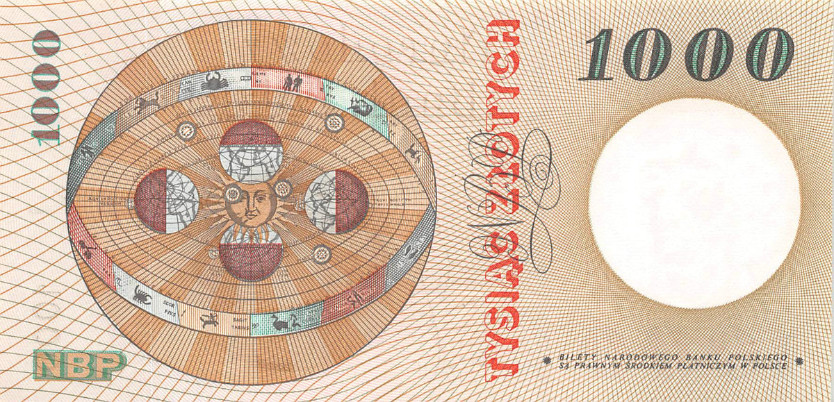 P-141a Polen 1000 Zlotych 1965 Unc