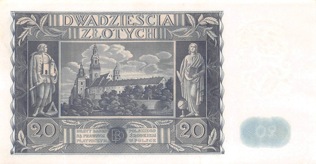 P-077a Polen 20 Zlotych 1936 Unc