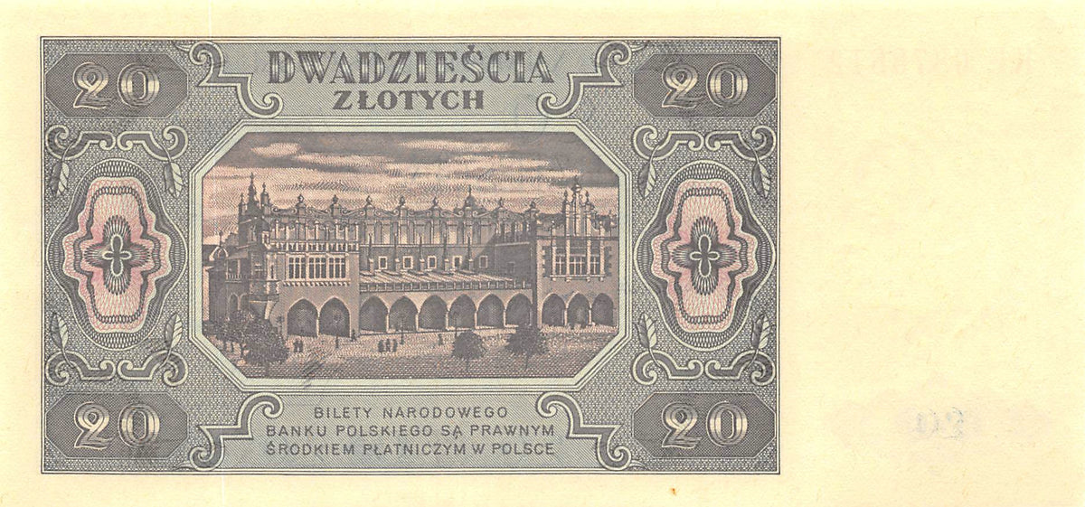 P-137a.5 Polen 20 Zlotych 1948 Unc