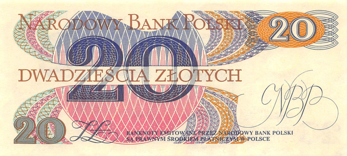 P-149a.2 Polen 20 Zlotych 1982 Unc