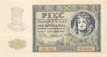 P-101a Polen 5 Zlotych 1941 Unc - WWII