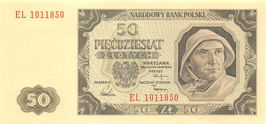 P-138a.4.3 Polen 50 Zlotych 1948 Unc